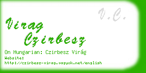 virag czirbesz business card